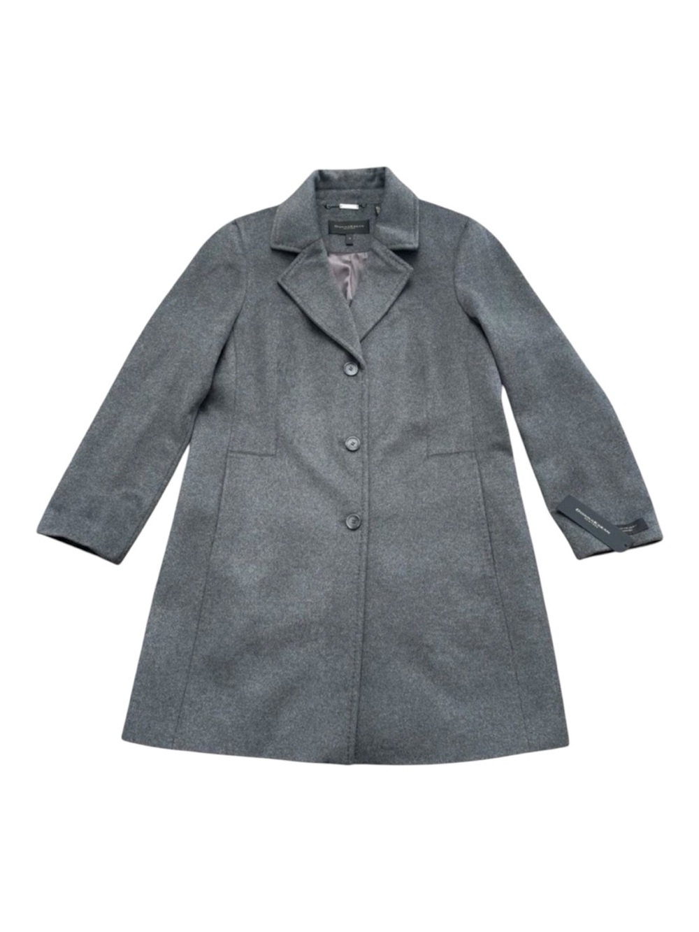 Donna Karan Wool Cashmere Blend Car Coat Gray Plus Size 18 XL NWT